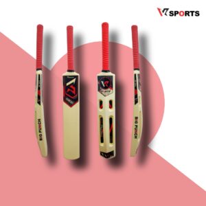 Red Scoop Hard Plastic Bat for Tennis Ball PVC/Plastic Scoop Cricket Bat for 15+ Yrs (850 g)